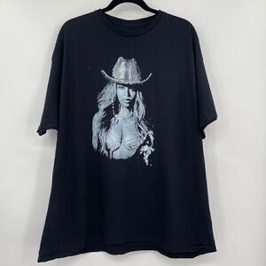 Beyonce Black Renaissance World Tour Cowboy Hat T-Shirt Extra Large